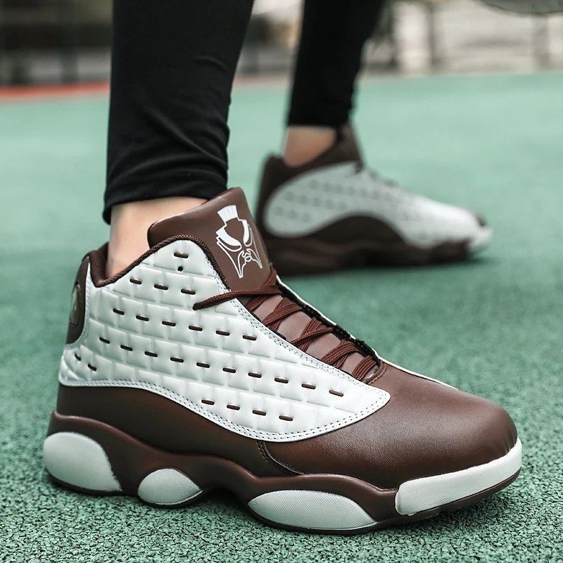 Мужская Баскетбольная обувь для мальчиков с высоким берцем противоударные