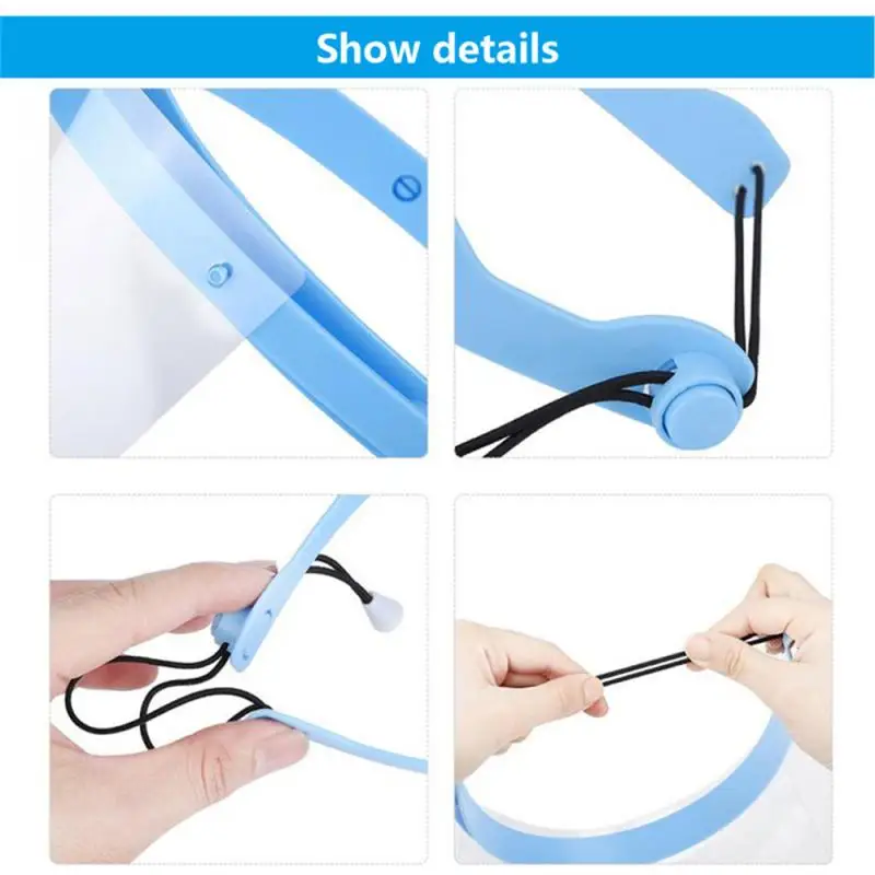 

1PC HOT SALE Protective Face Mask with 1/5/10pcs Detachable Face Shield Anti-Fog Dustproof Replacement Covers Dropshipping Safty