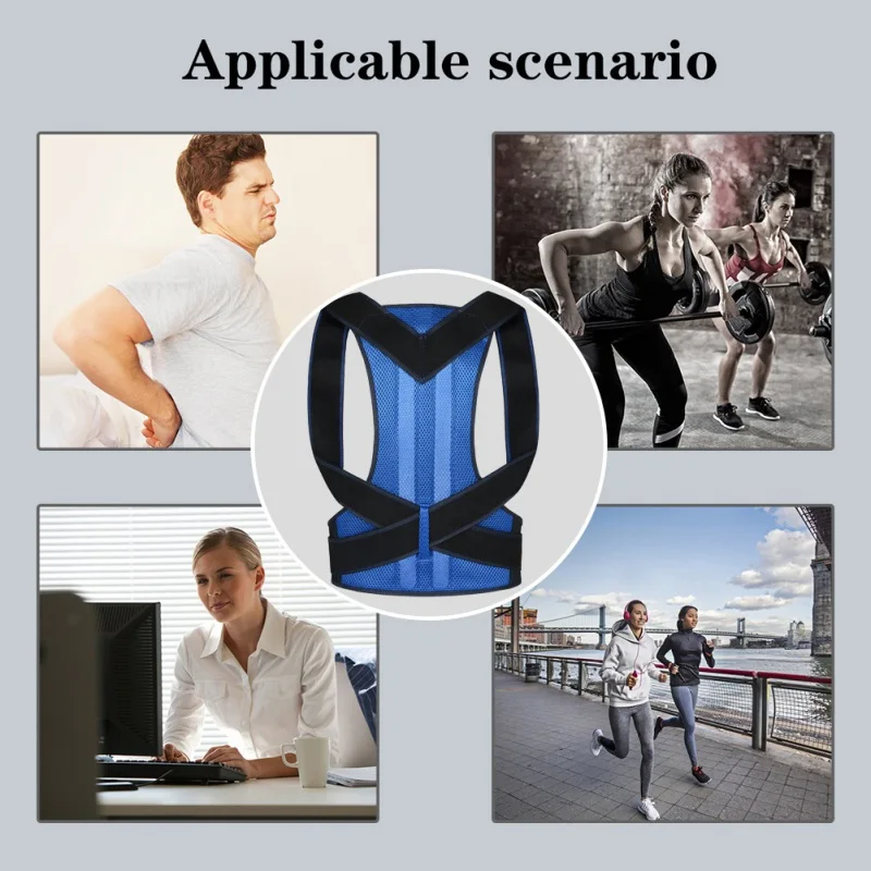 

Adjustable Posture Corrector Back Support Shoulder Brace Posture Correction Spine Postural Corrector Health Fixer Tape HQ