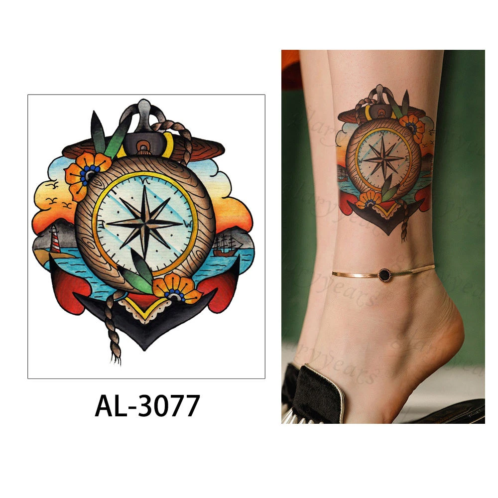 AL-3077 Glaryyears 1 шт. временные татуировки наклейки красочные поддельные Монстры флэш водонепроницаемые Модные маленькие тела Искусство мужчины женщины ребенок - Цвет: AL-3077