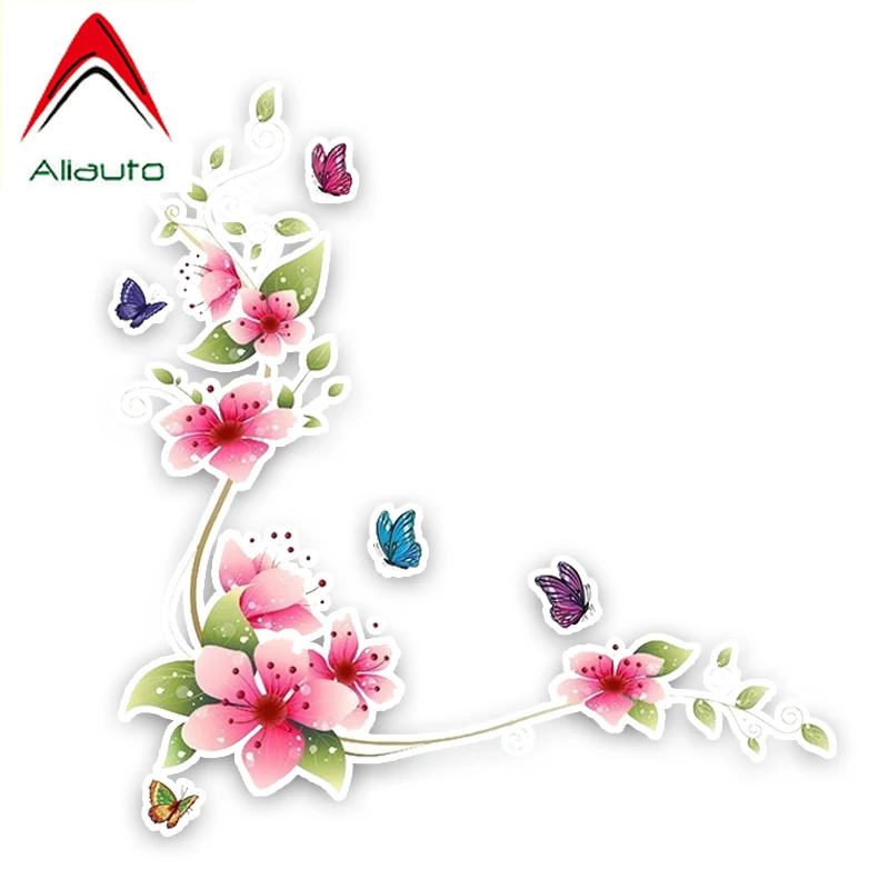 Высококачественная Автомобильная наклейка Aliauto интересная мультяшная бабочка