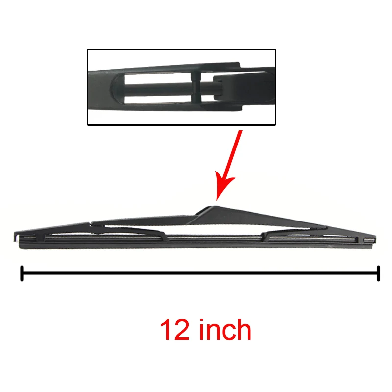 MIDOON Wiper 1" Задняя щетка стеклоочистителя и набор рычагов для Nissan Qashqai Dualis J10 J11 2006- лобовое стекло заднего стекла