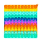 Фиджет-Спиннер, квадратная антистрессовая новая пузырьковая Радуга для рук, сжимаемые попки, снятие стресса для взрослых