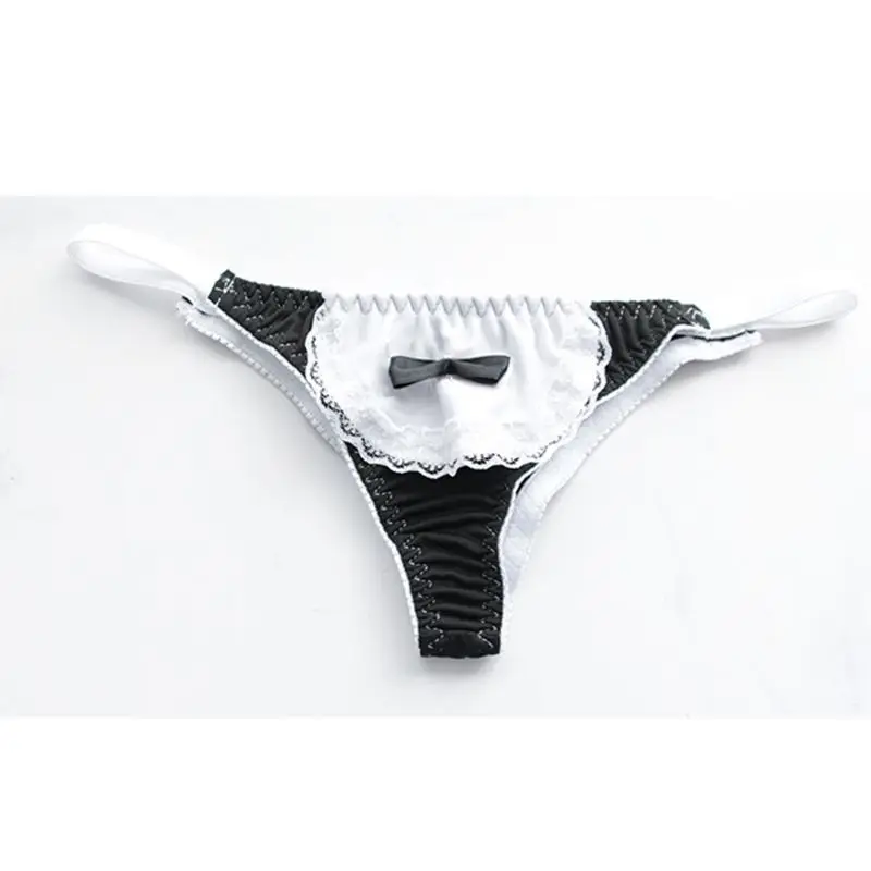 Женское нижнее белье сексуальный аниме горничная Косплей кружевной микро