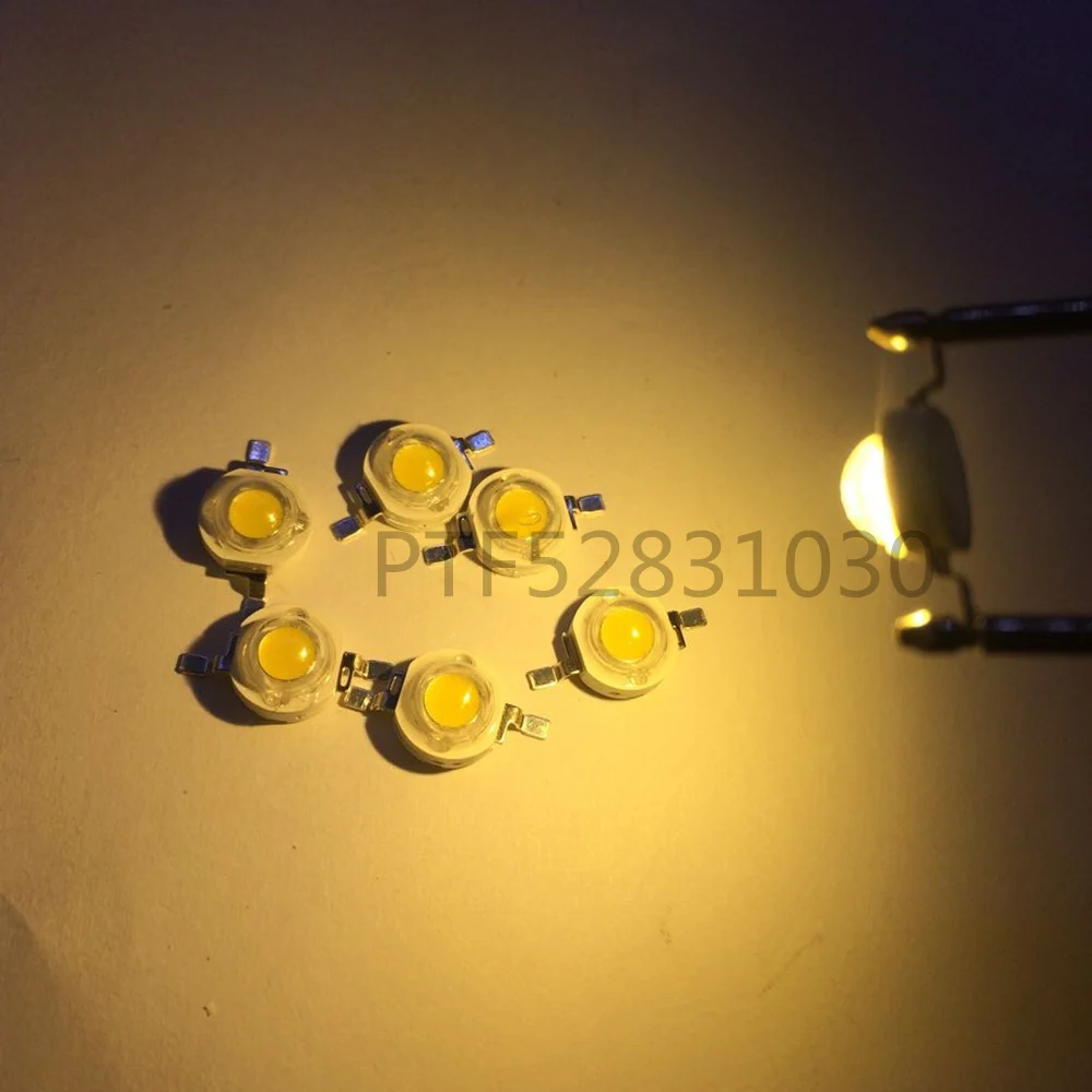 10-1000 шт. светодиодный чип COB 1 Вт 3 2-3 6 В вход 100-220лм Мини Диод SMD для DIY прожектор