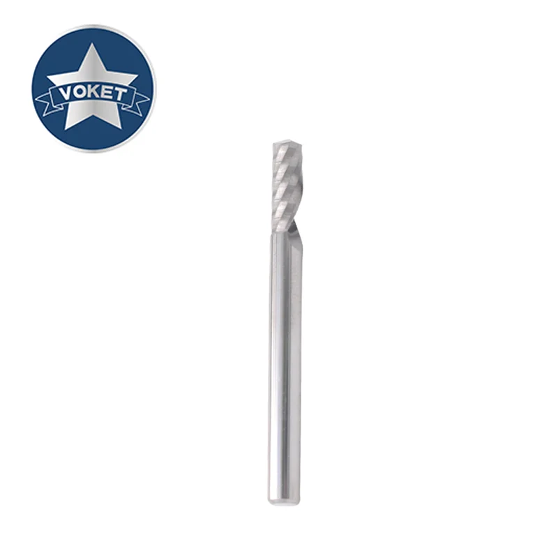 

VOKET 1PCS Tungsten Steel Single Edge Milling Cutterr 3.175 4 6 8 10 12 MM High Precision Mill Mills Cutters