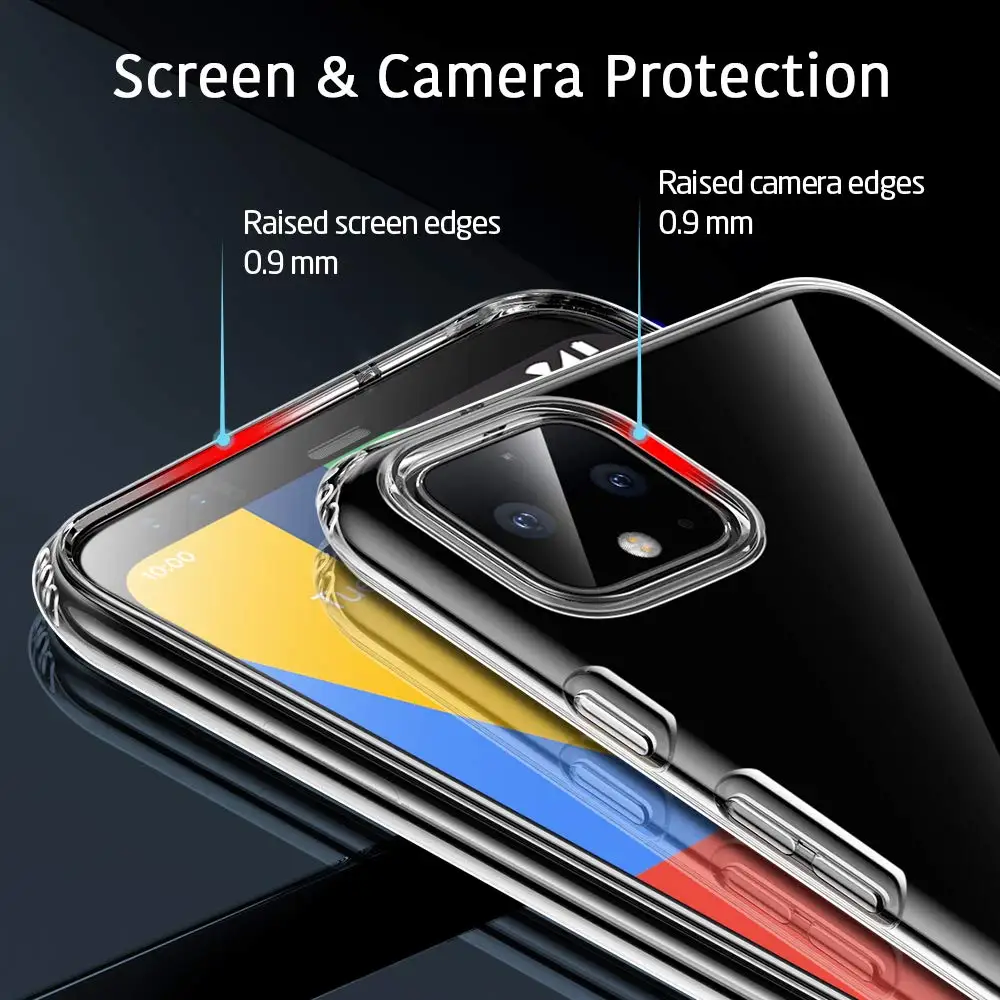 Прозрачный чехол для Google Pixel 3 3a 4 XL прозрачный мягкий Сверхлегкий бампер из ТПУ 3XL