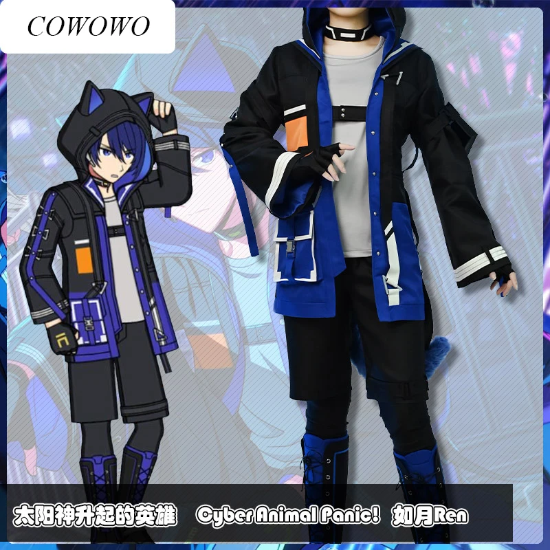 

[На заказ] Аниме! Helios восходящие Heros Ren игровой костюм красивая униформа для Хэллоуина карнавала вечевечерние ролевые игры наряд для мужчин н...