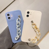 fashion marble bracelet phone cases for iphone 11 12 pro 7 8plus xs max x xr se2020 photo frame cover coque camera protective