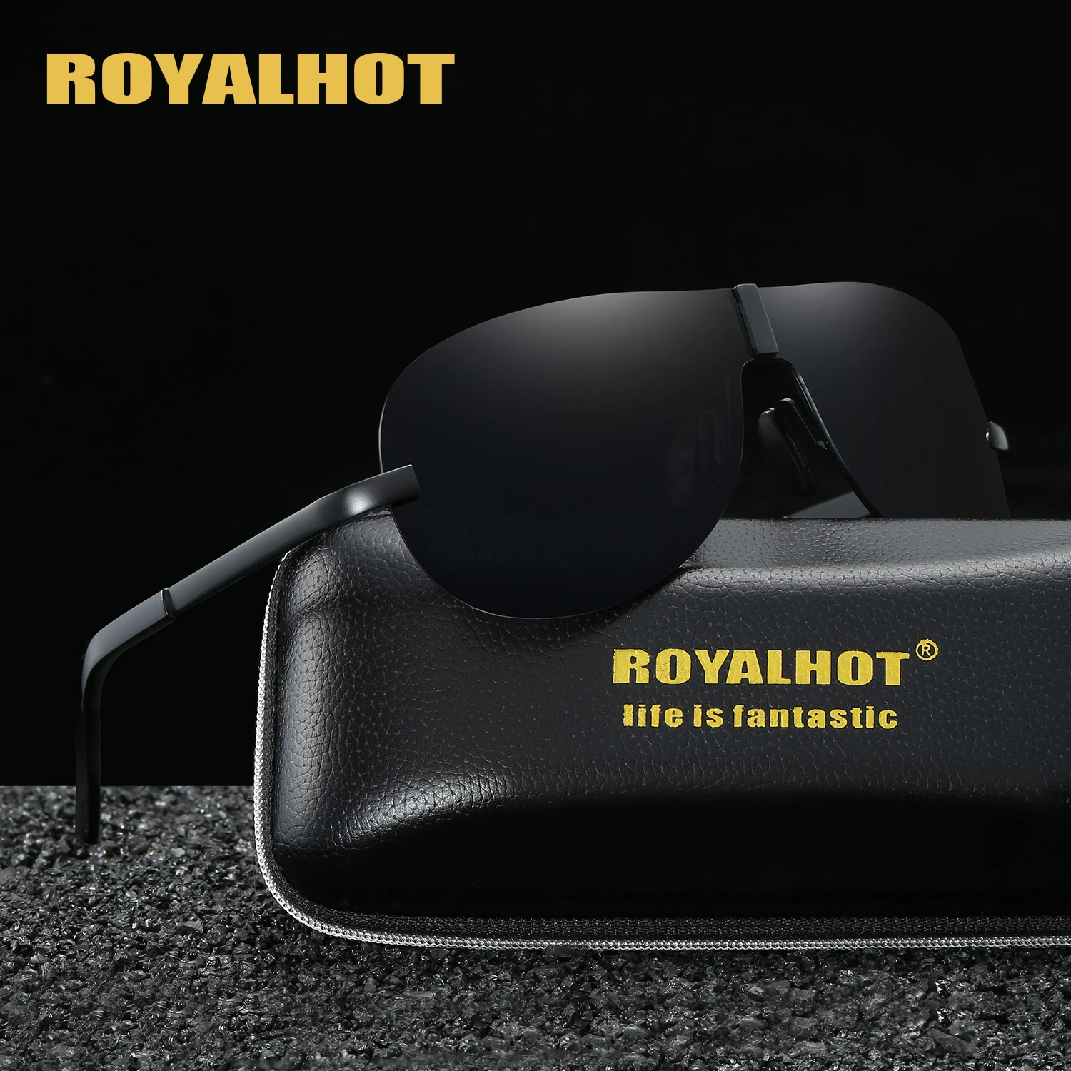 RoyalHot поляризационные солнцезащитные очки в оправе Aloy Shield мужские и женские для