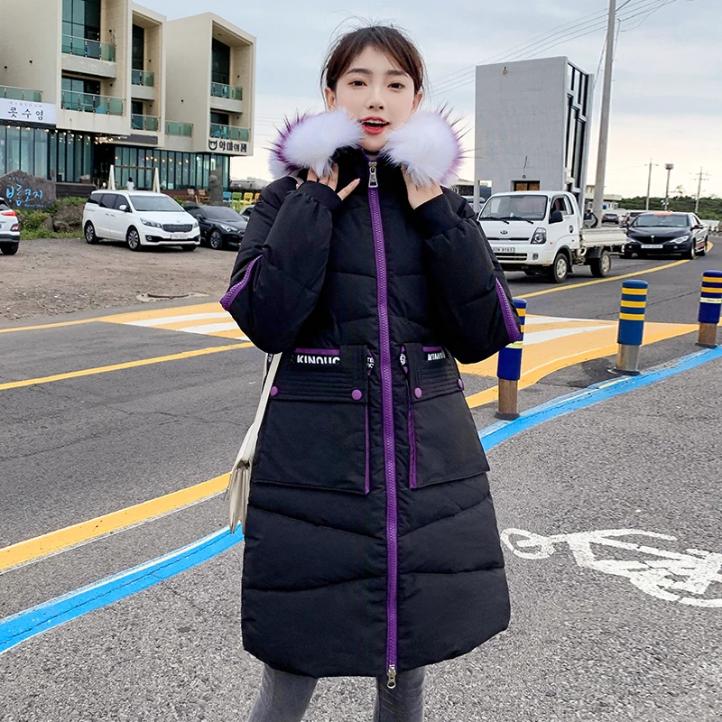 2019 новый зимний женский пуховик модное пальто с капюшоном большой теплый
