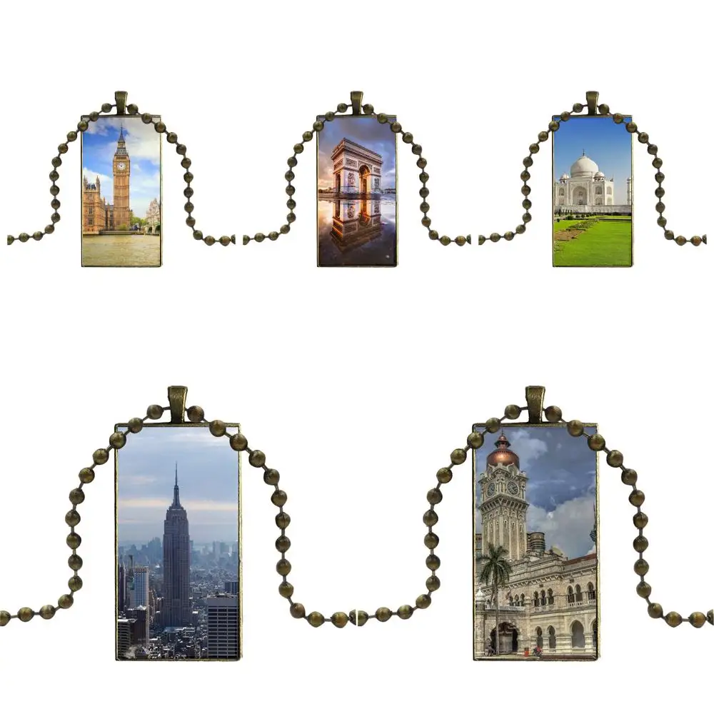 Ожерелье модная длинная цепь с прямоугольное ожерелье ювелирные изделия для