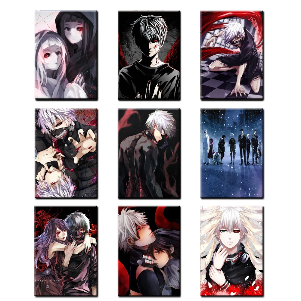 Домашний декор HD печать анимация Токийский Гуль живопись настенное искусство