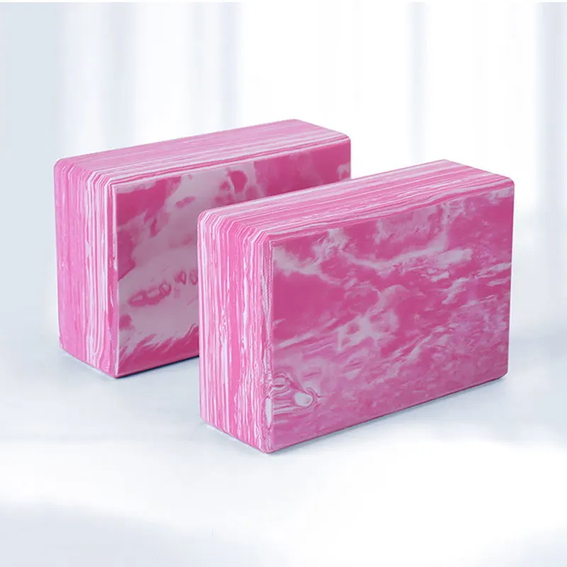 Cloud pink 2 pcs Мягкие пенопластовые блоки для йоги с высокой плотностью, Нескользящие кирпичи для йоги, для улицы, дома, йоги, Пилата, EVA, для тренажерного зала, для фитнеса, йоги, блок для спортивного массажа - Цвет: Cloud pink 2 pcs