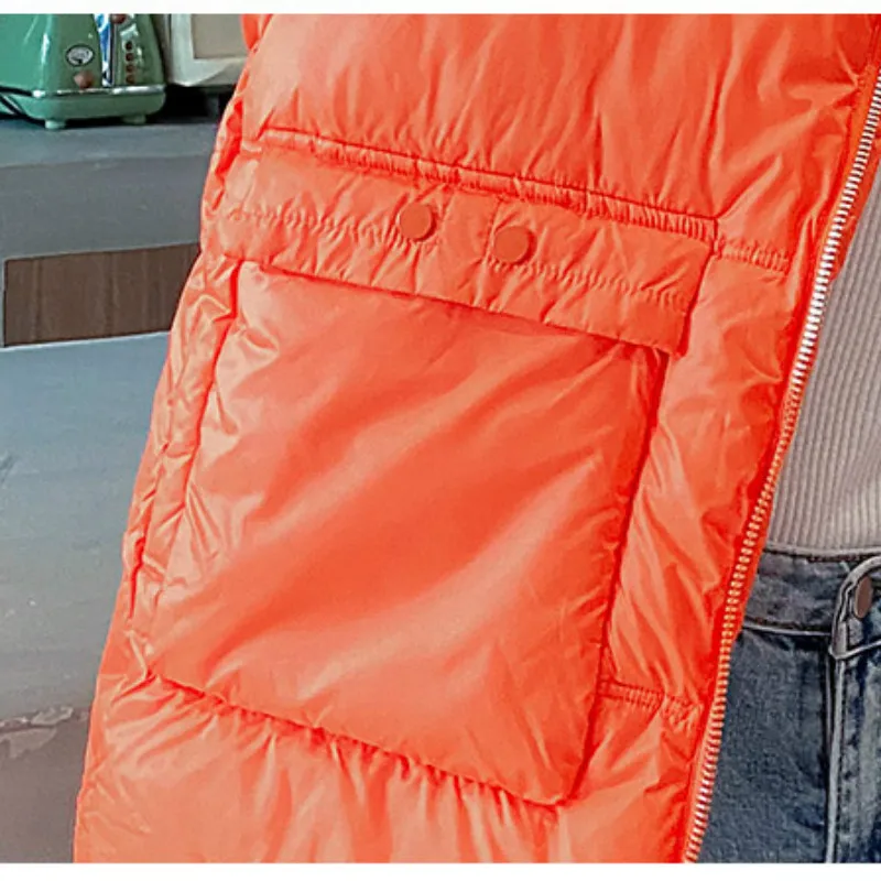 

2020 winter new Korean version loose fashion hooded thick bread jacket women's padded jacket pure color short down padded jacket