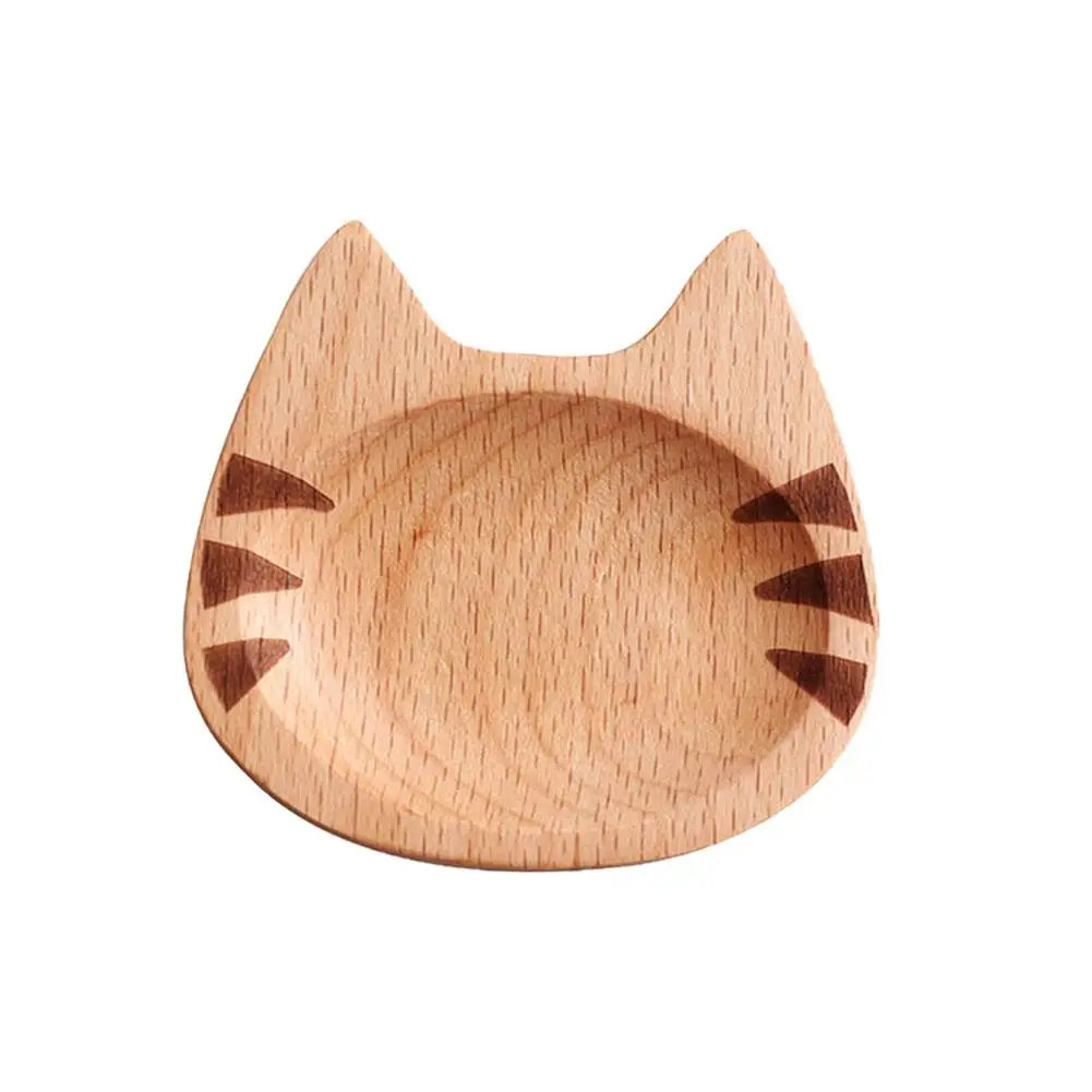 Деревянная тарелка для соуса японская в форме кошки чаша домашней кухни | Дом и