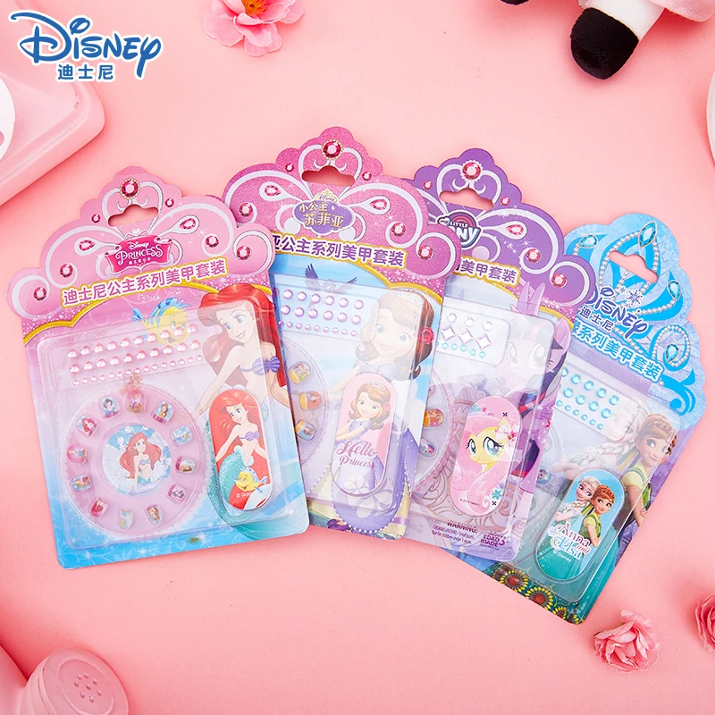

Cartoon Frozen 2 Anna Elsa Pony Sofia Princess Makeup Toys Nail Art Stickers Disney Girl Sticker Beauty Nail Supplies Toy Gifts