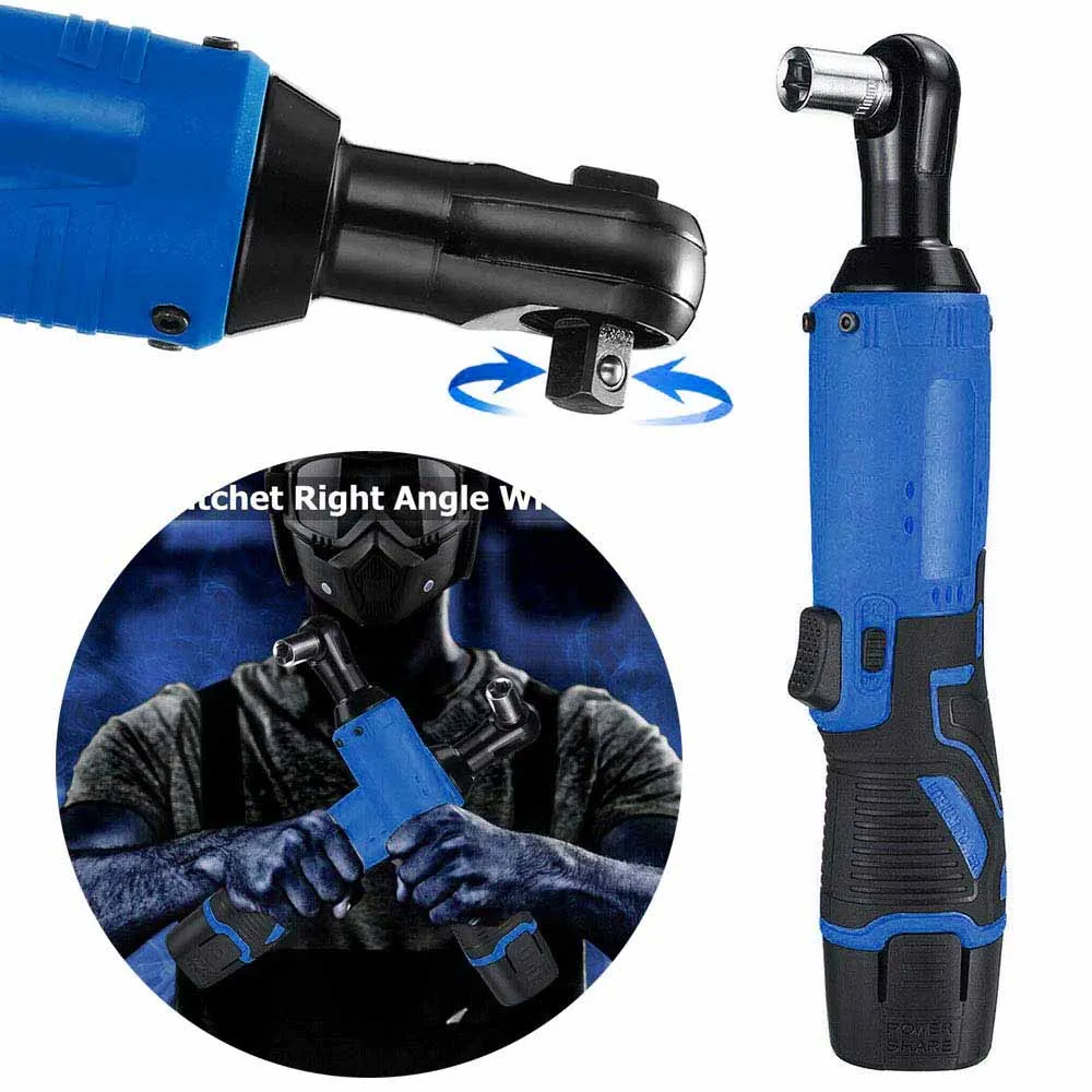 Беспроводной электрический гайковерт прямоугольный ключ с храповым механизмом