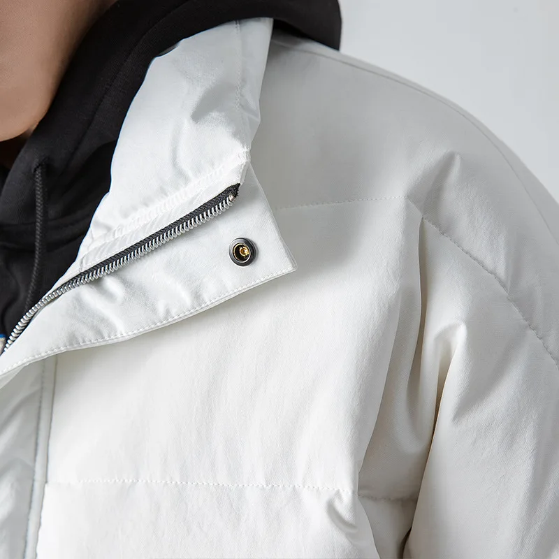 

Little Rain Padded Cotton Parkas Men Lettle Print Streetwear Hip Hop Casual Thick Warm Jackets Coats Male Winter Windbreaker