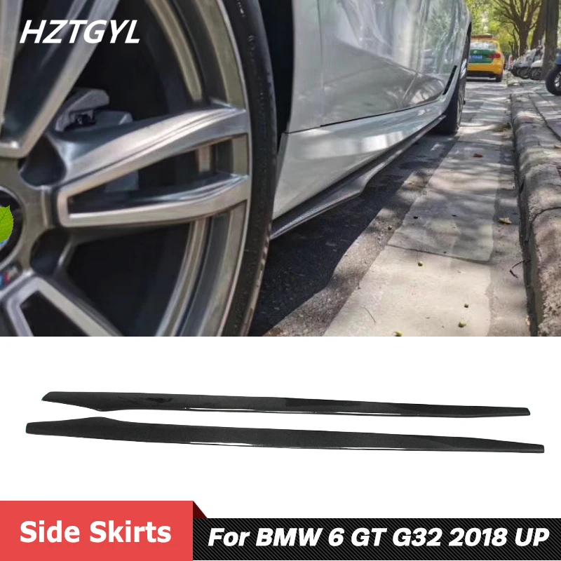 

Carbon Fiber Material Side Skirts Extensions Lip For BMW 6 Series GT G32 Car Tuning 2018 Up
