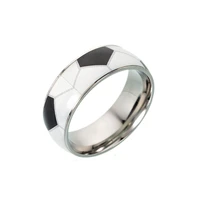 euramerican rings for men stainless steel basketball baseball football rugby band ring wholesale jewelry drop shipping