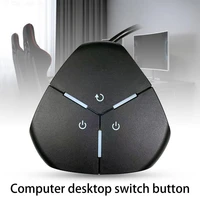 1 6m portable dual usb ports pc desktop computer case power button switch for internet bar