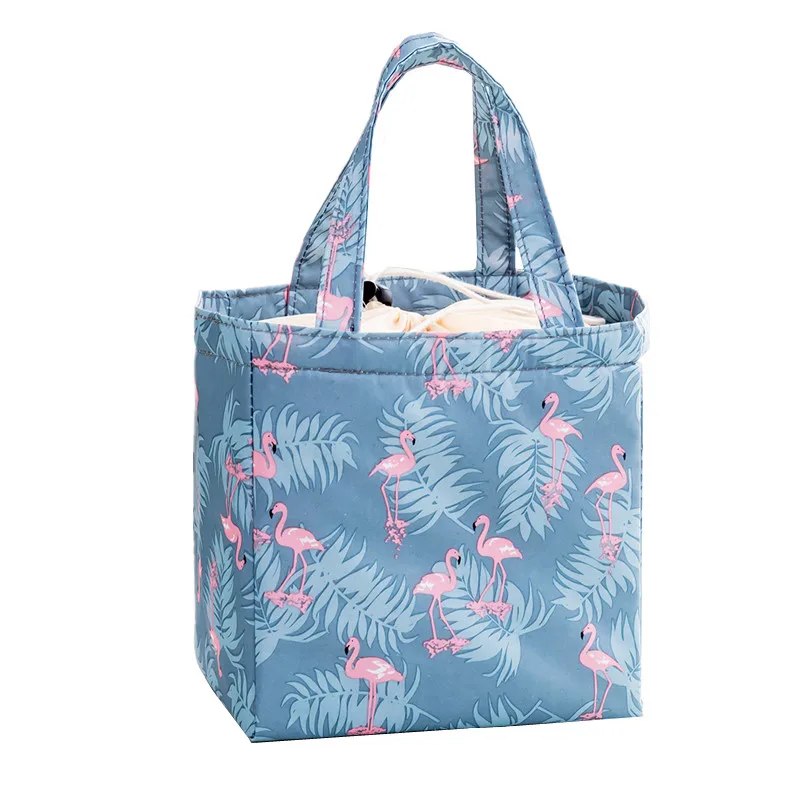 Симпатичная Термосумка для ланча с фламинго взрослых детей офисных работников