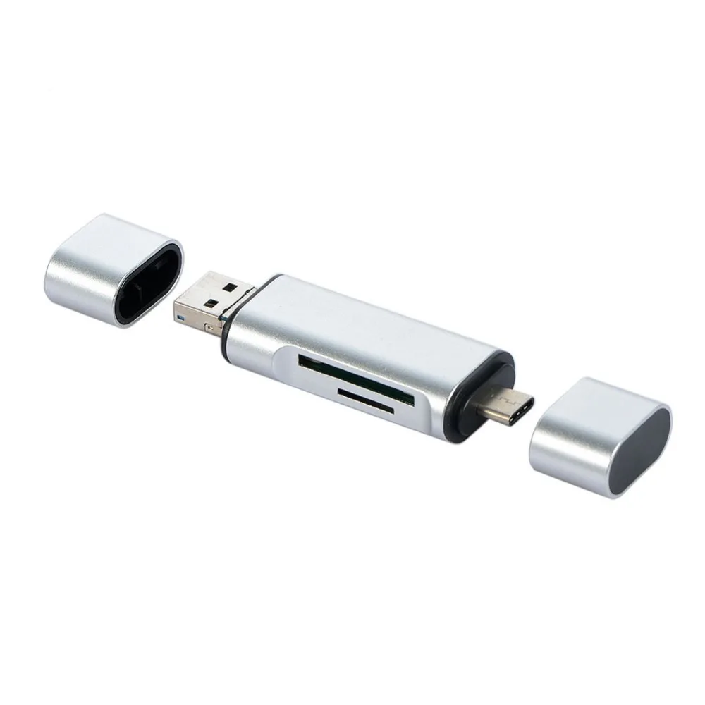 3 в 1 Многофункциональный USB A Micro usb type C кардридер поддержка SD FT-карта OTG для Nexus 5X6 P Macbook