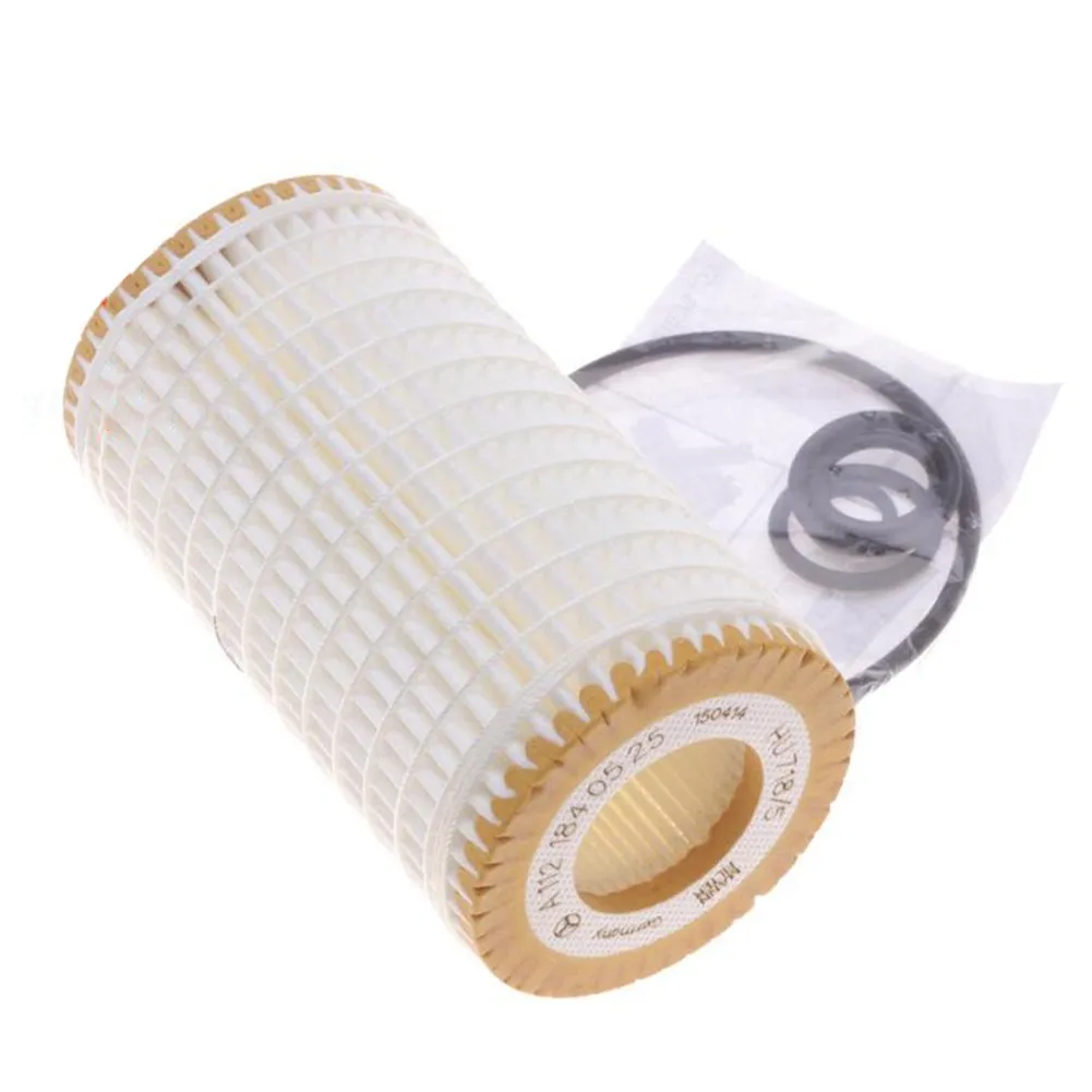 

1Pcs Car Oil Filter Cartridge With O Ring For Mercedes Benz A 1J910007 HU7185X 0001802609 Car Interior Accessories