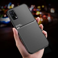 luxury leather phone case for oppo realme 7pro 6pro c25 c17 c12 7i x50pro gt x3 q2pro car magnetic cover for realme gt x7