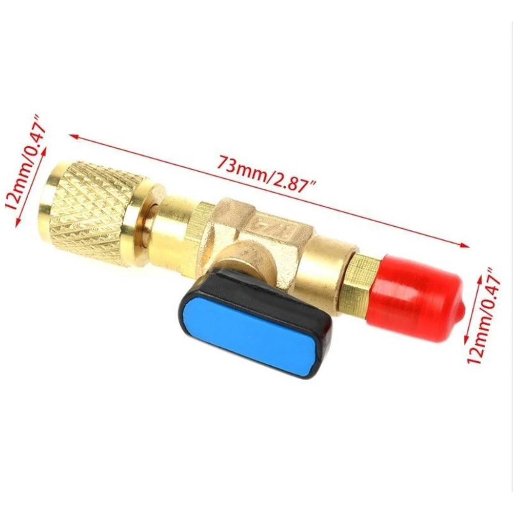 

1 шт. запорный охладитель клапана правая резьба 1/2 ACME F X 1/4 SAE M для R32 бутылок для холодильника