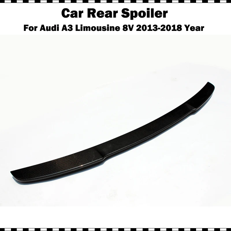 Задний спойлер из углеродного волокна крыло для audi A3 лимузин седан 2014 2018 8V CF
