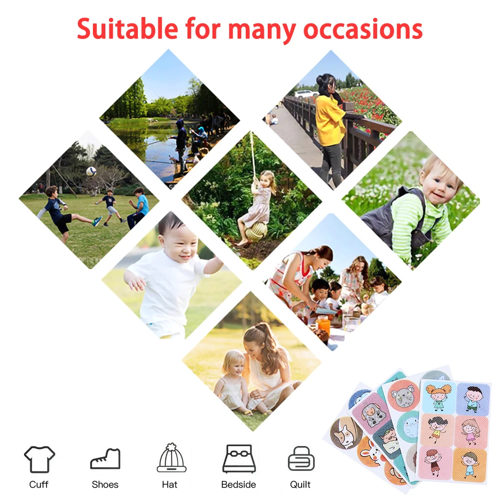 

Mosquito Stickers Diy Portable Mosquito Repellent Stickers Cartoon Patches Drive Repeller For Baby 36pcs / Bag