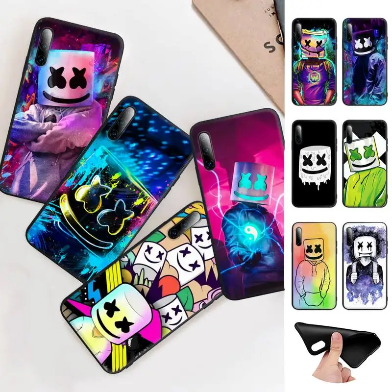 

DJ Marshmallow Black Rubber Cell Phone Case For Redmi Note 6 8 9 Pro 10 9s 8t 7 5A 5 4 4x Cover