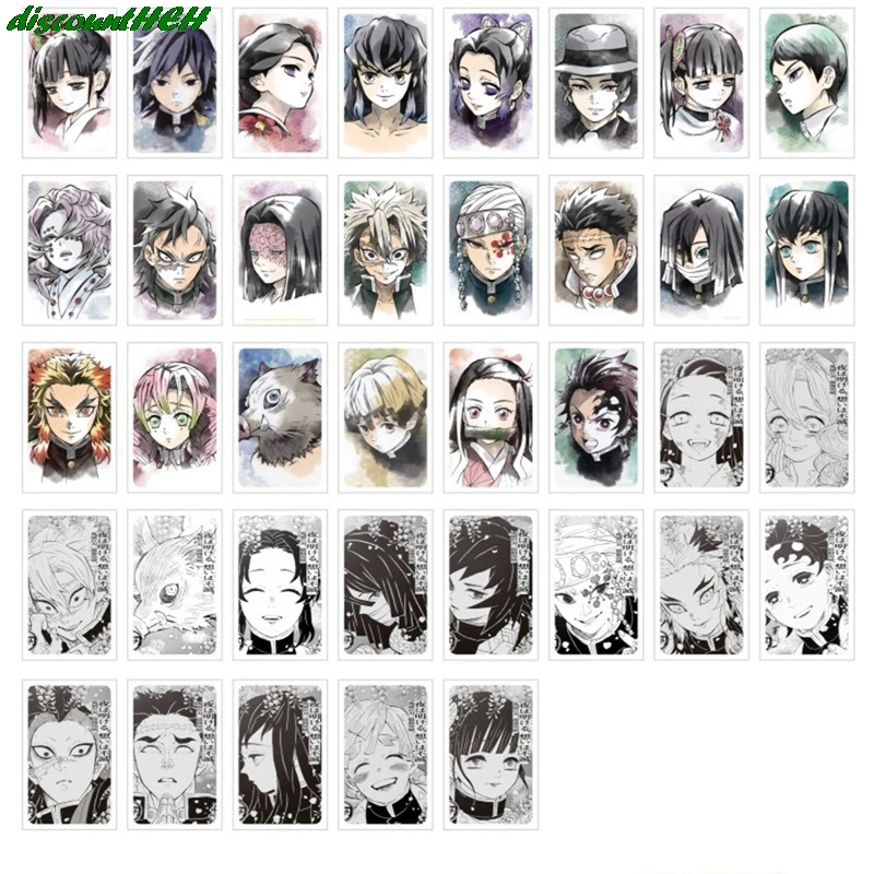 

37Pcs/Set Anime Demon Slayer: Kimetsu No Yaiba Kamado Tanjirou Nezuko Photocard Character Card