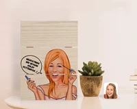 personalized women s easy grow caricature of authentic desktop wood pallet %c3%a7er%c3%a7eve 7