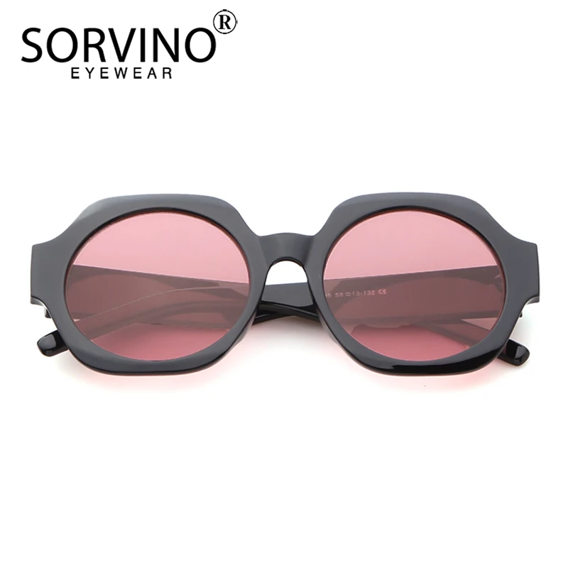 Мужские и женские солнцезащитные очки SORVINO винтажные Овальные Солнцезащитные с