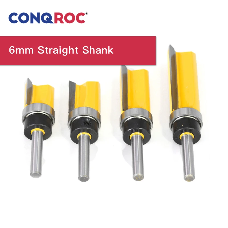 4 шт. удлиненные фрезы для роутера с прямым углублением набор шаблонов резки