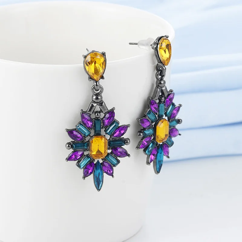 Богемные серьги-капельки индивидуальные национальные серьги акриловые капельки