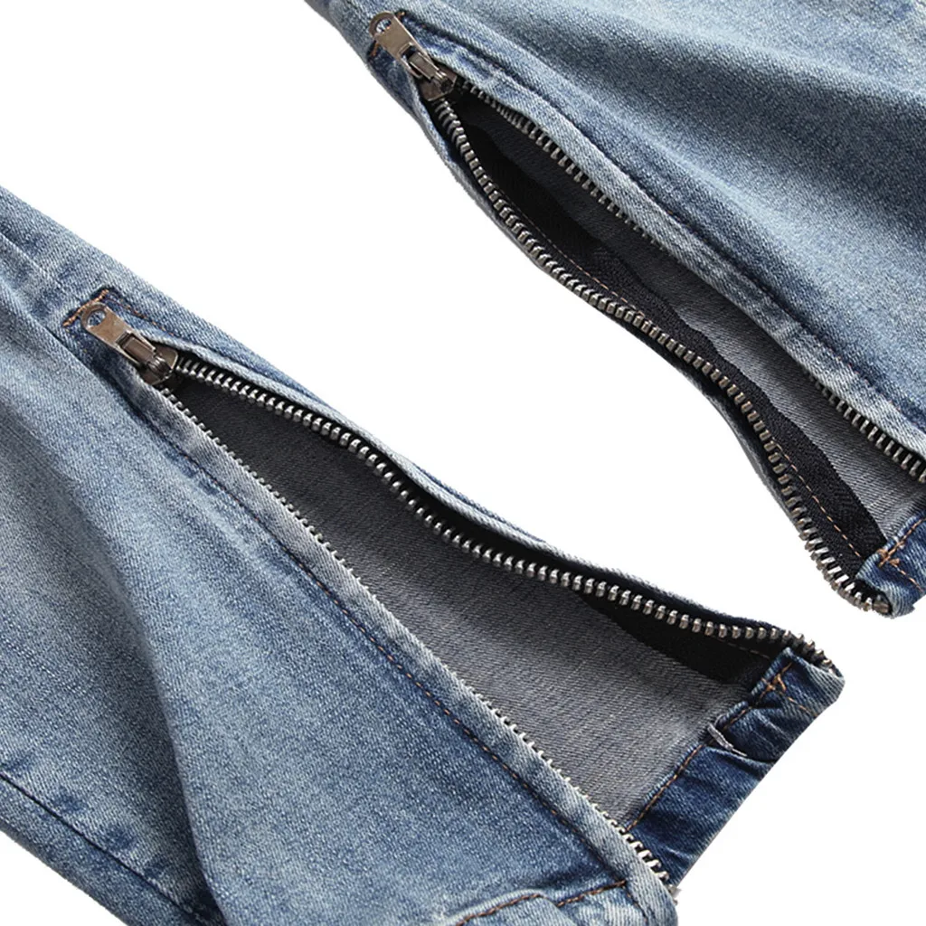 KANCOOLD брюки карандаш повседневные Дырявые средней плотности обтягивающие джинсы