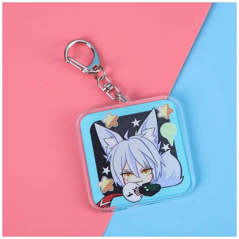 

Anime Aotu World Keychain Cartoon Eat snacks Figure Plasic Game Keyring Children Couples Favorite Gift Bag Car Key Pendant Hot