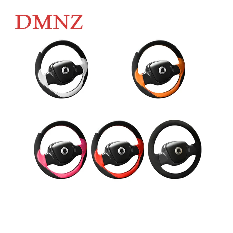 

Car Genuine leather hand sewing steering wheel cover interior decoration Accessories For 09-14 Smart 451 Fortwo Forfour