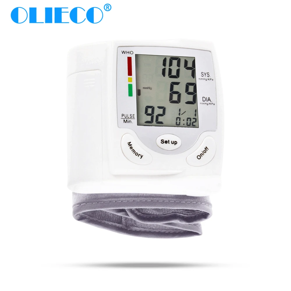 Тонометр OLIECO цифровой портативный с ЖК дисплеем и Пульсометром|Артериальное давление| |