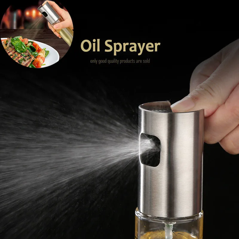 

Oil Dispenser Kitchen Baking Cooking Tools Spray Bottle Oil Sprayer Empty Bottle Glass Vinegar Bottle Salad BBQ Cooking Cookware