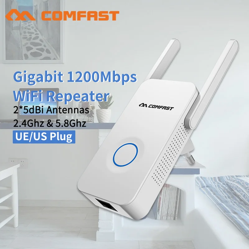 AC 1200 Мбит/с беспроводной усилитель Wifi 5 ГГц 802 11 b/g/n/ac маршрутизатор домашний