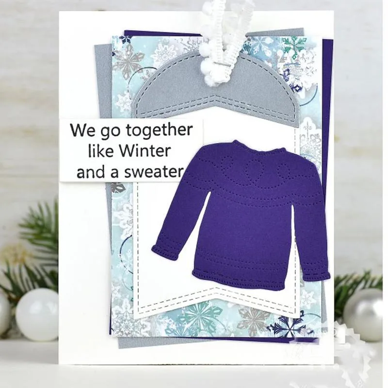 

Sweater METAL CUTTING DIES Stencil Scrapbooking Photo Album Card Paper Embossing Craft DIY