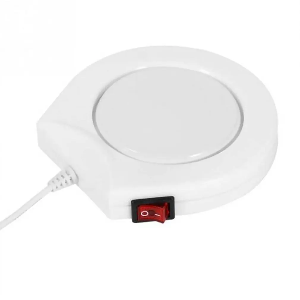 Creative Keep Warm Hot Milk Tea Coffee Mug Drinks Beverage Cup Warmer Pad White Electric Powered Heater | Дом и сад