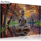 Осенняя статуя Будды и леса zen Full 5d алмазная живопись, вышивка крестиком, мозаика, алмазная вышивка, распродажа, религия, икона FS257