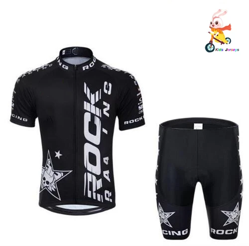 Ralvpha Детский комплект для велоспорта 2020 Pro Team Rock Cycle Джерси Mtb с коротким рукавом