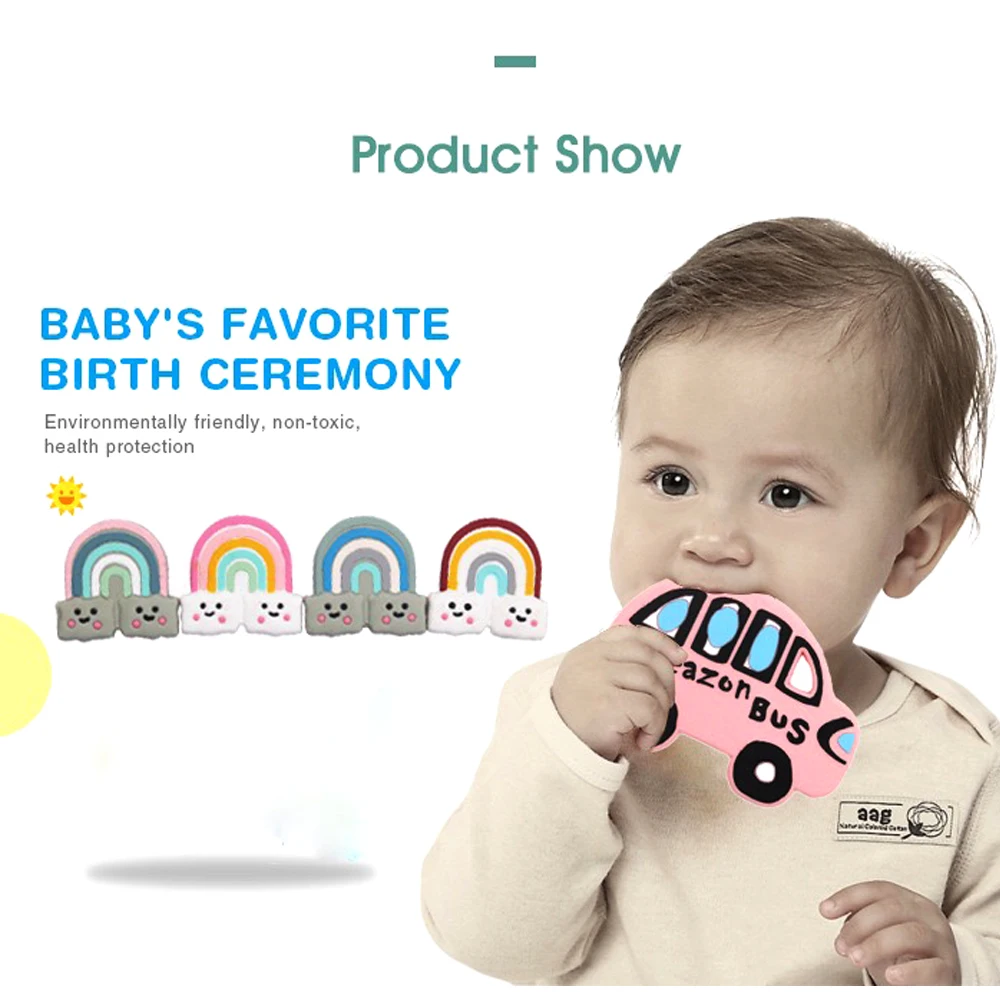 Аксессуары для прорезывания зубов-прорезыватель зубов силиконовый браслета